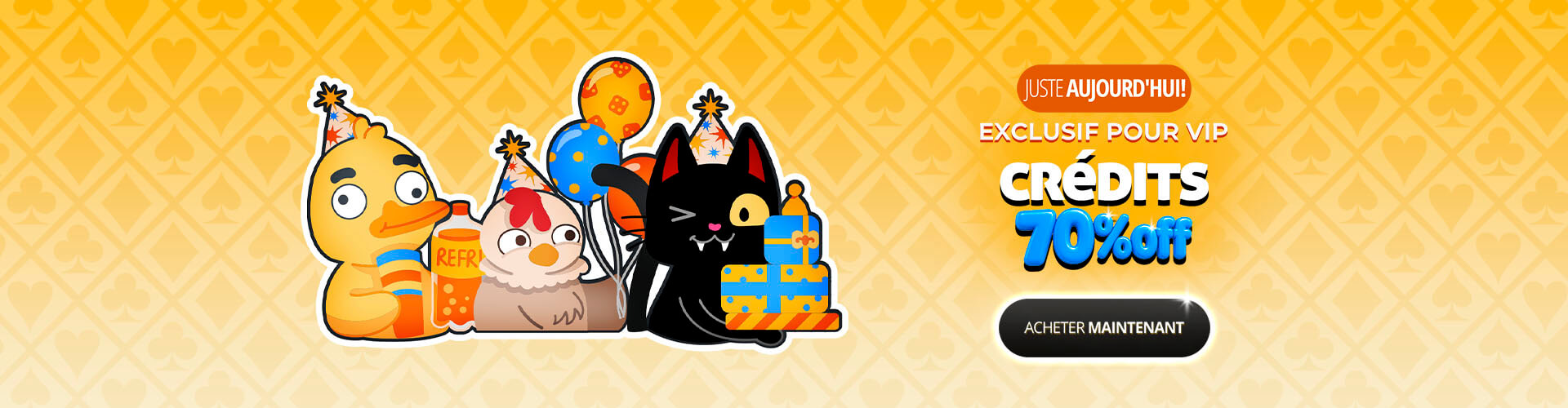 ? R�serv� aux vip ! Profitez de 70% de r�duction sur les cr�dits et f�tez en jouant !