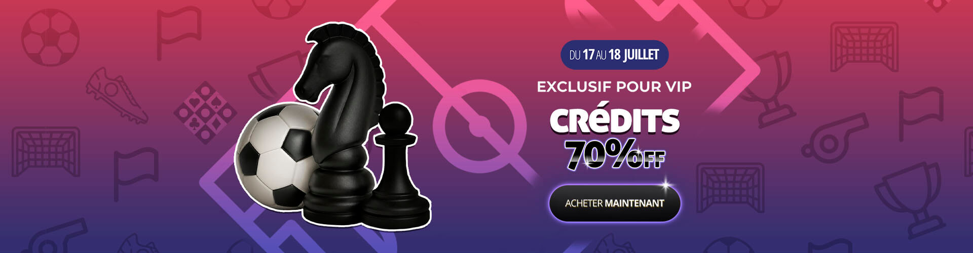 ? C'est la derni�re ligne droite ! Profitez de 70% de r�duction sur les cr�dits avant le coup de sifflet final !?